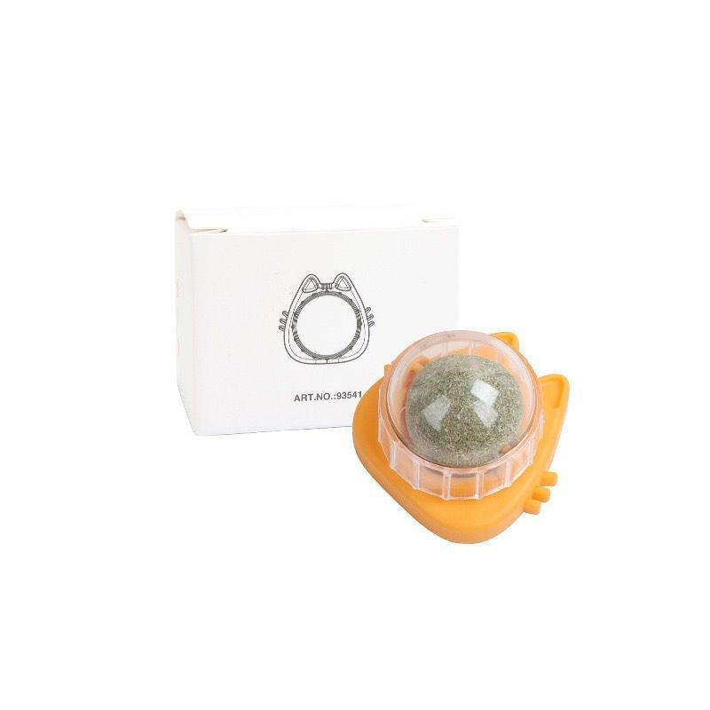 catnip ball wall edible rotating