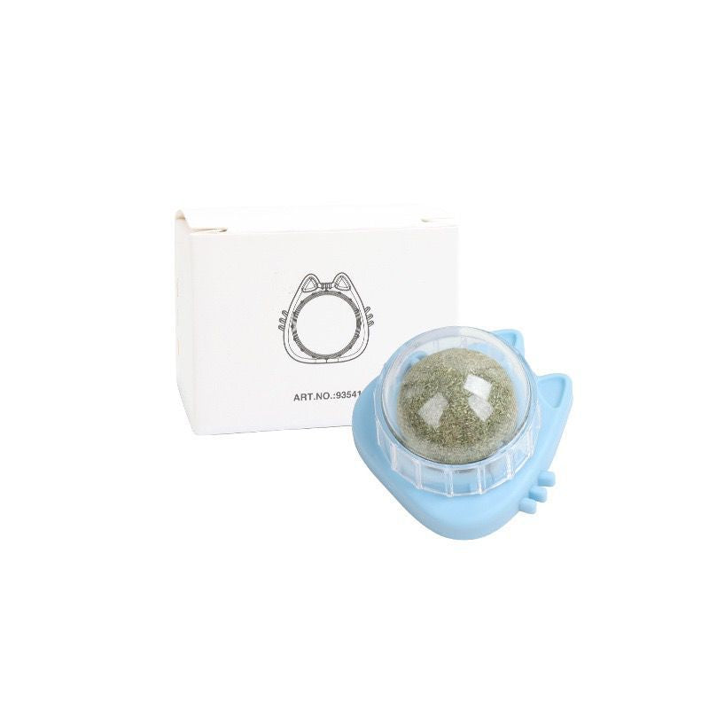 catnip ball wall edible rotating