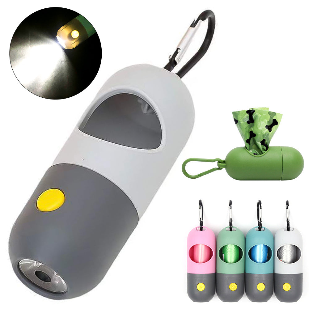 GlowPaws LED Waste Bag Dispenser For Dogs Cats Poop Scooper Bags Waste Bags Holder Dispensers Pet Clean Accessories