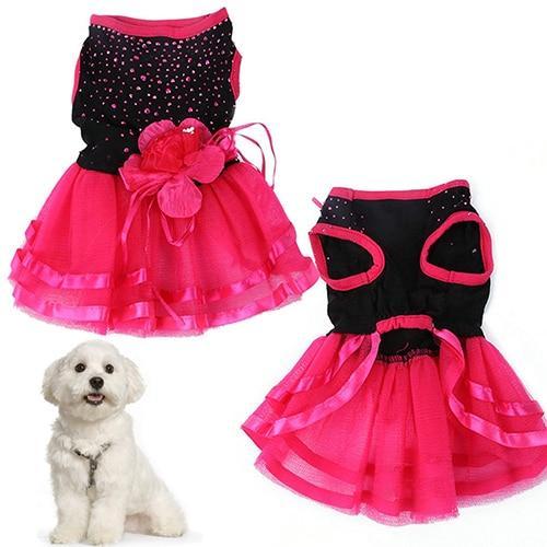 pet princess wedding dress