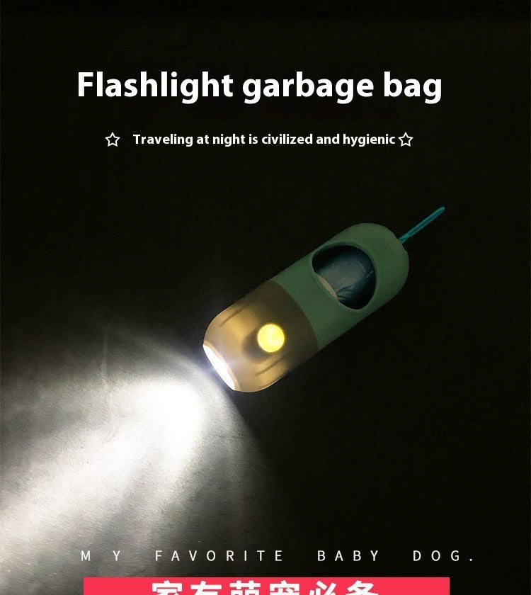 GlowPaws LED Waste Bag Dispenser For Dogs Cats Poop Scooper Bags Waste Bags Holder Dispensers Pet Clean Accessories