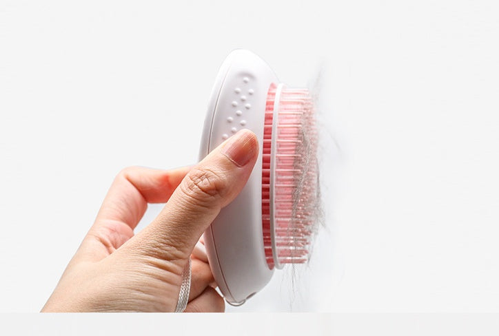 brush brush cat hair white pet