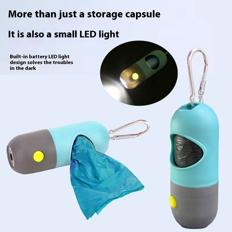 GlowPaws LED Waste Bag Dispenser For Dogs Cats Poop Scooper Bags Waste Bags Holder Dispensers Pet Clean Accessories