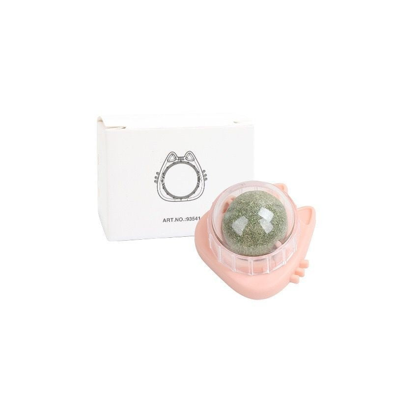 catnip ball wall edible rotating