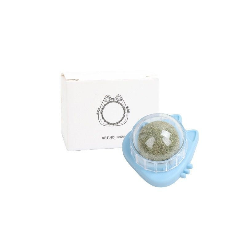 catnip ball wall edible rotating