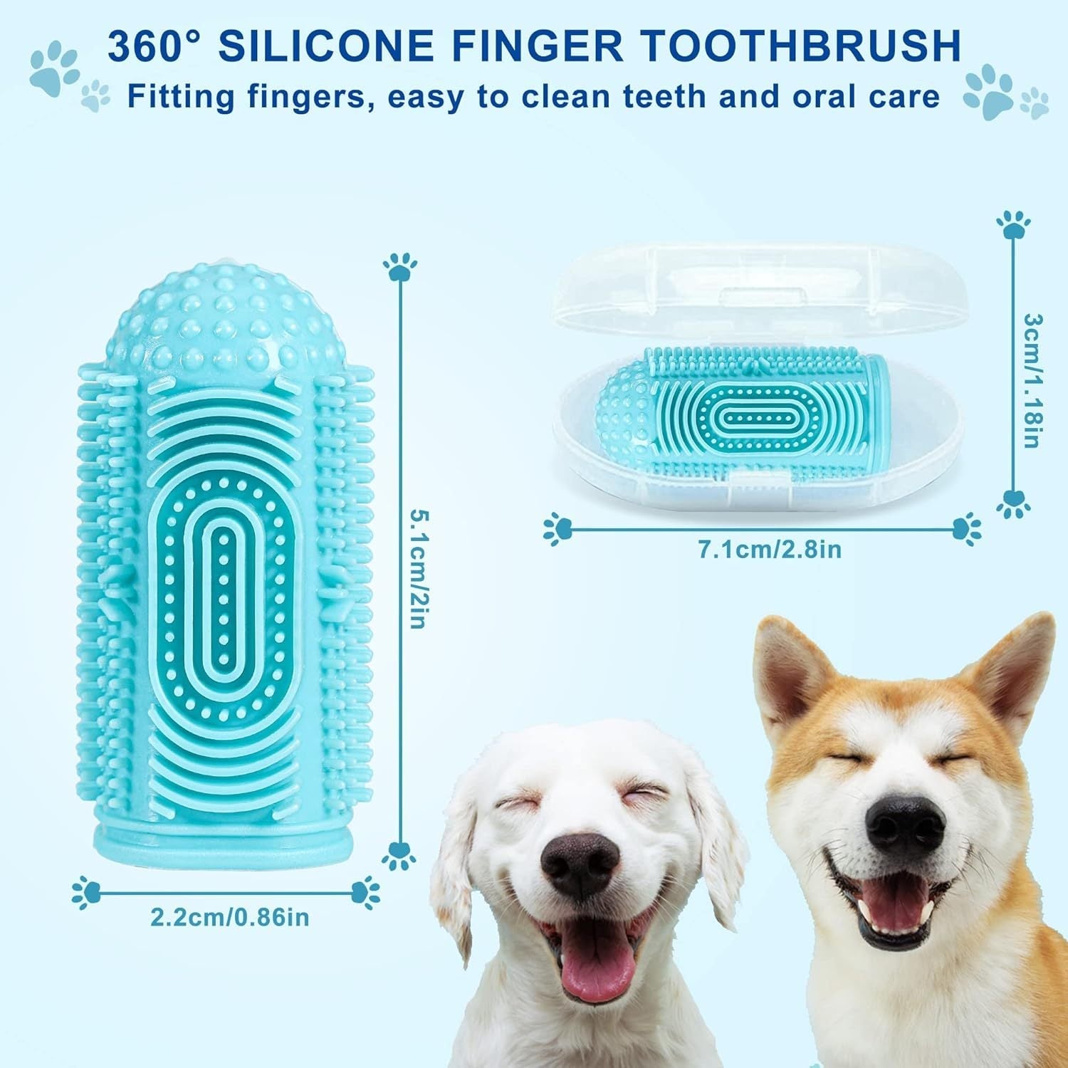 pet toothbrush dog tooth brushing kit dog finger toothbrush