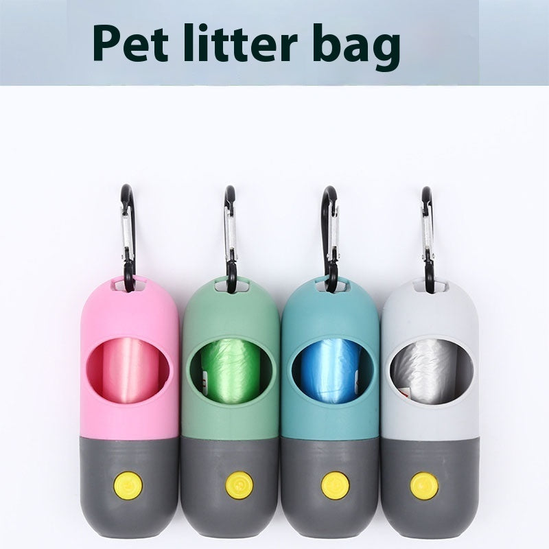 GlowPaws LED Waste Bag Dispenser For Dogs Cats Poop Scooper Bags Waste Bags Holder Dispensers Pet Clean Accessories