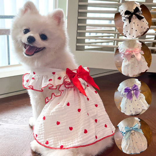 pet love floral cotton dress